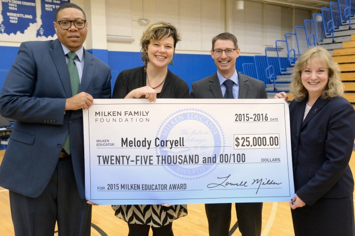 Melody Coryell with state dignitaries