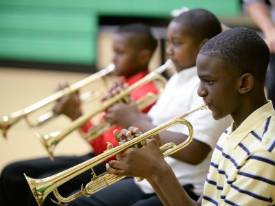 Melonee Ginn Hampton Elementary band plays