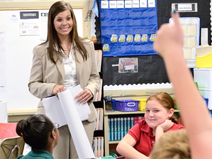 Melonee Ginn in classroom