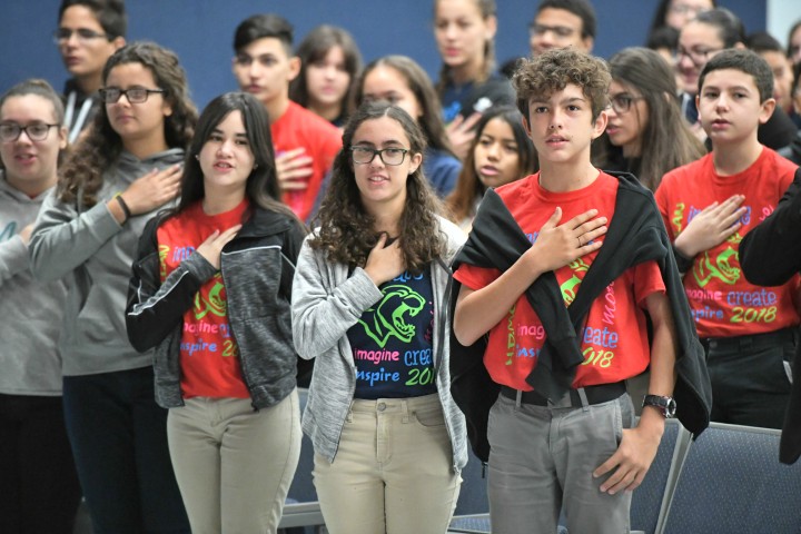 Miami 2017 pledge of allegiance