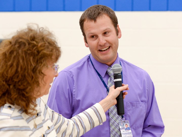 Michael Baum accepts the Award