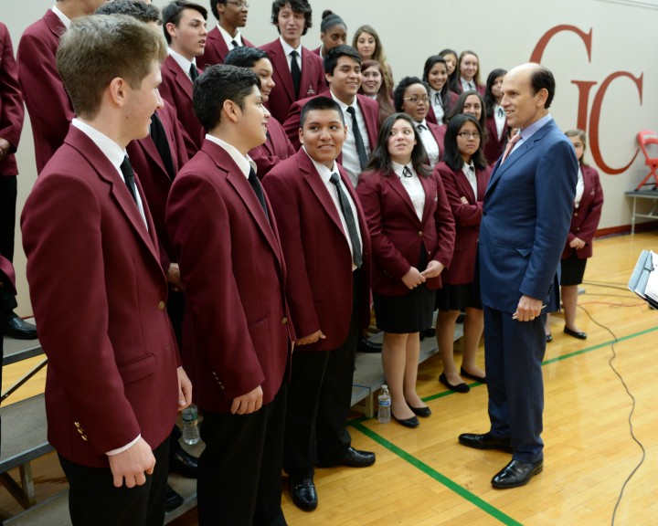 Michael Milken talks to Select Chorale