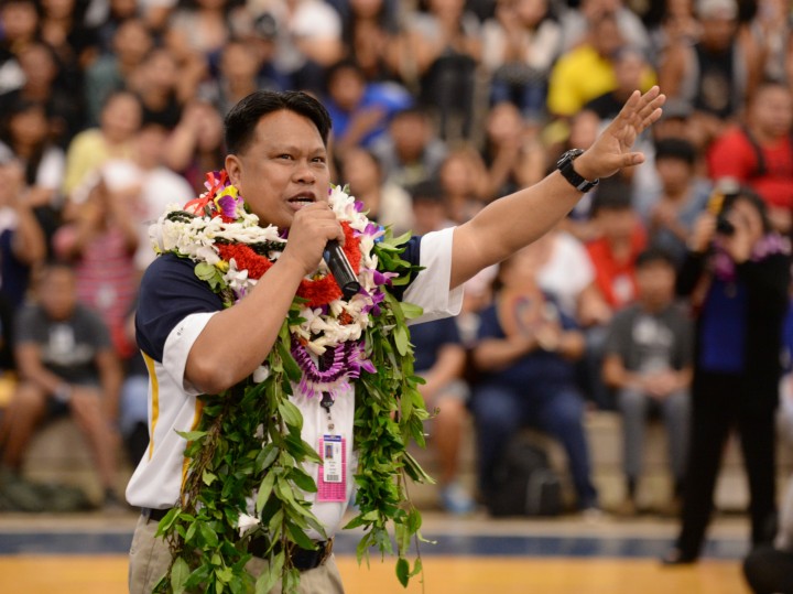 Michael Sana addresses assembly