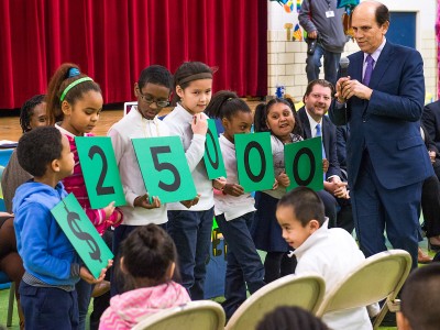 Michelle Johnson Mike Milken and 25000 signs