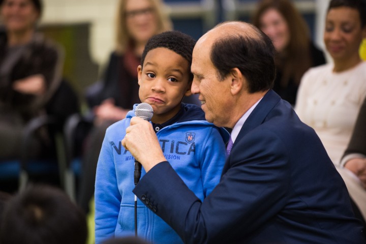 Michelle Johnson Mike Milken and student