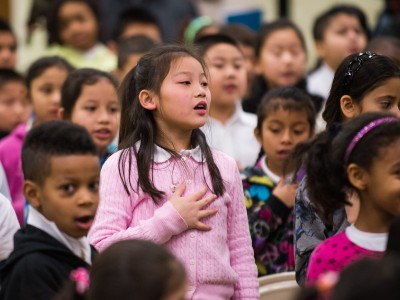 Michelle Johnson Seaton students recite Pledge