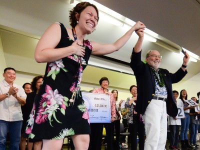 Michelle Kay and Governor Neil Abercrombie