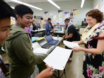 Michelle Kay in classroom