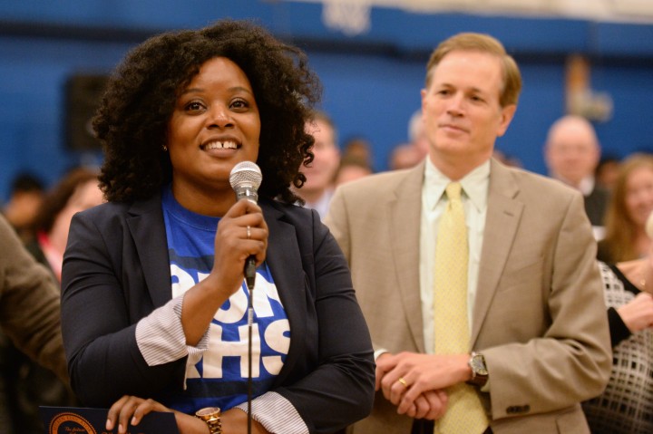 Michelle Ryan addresses Randolph HS