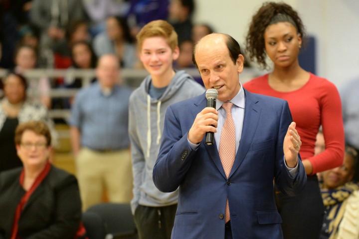 Mike Milken at Hylton High 2