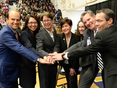 Mike Milken with vets