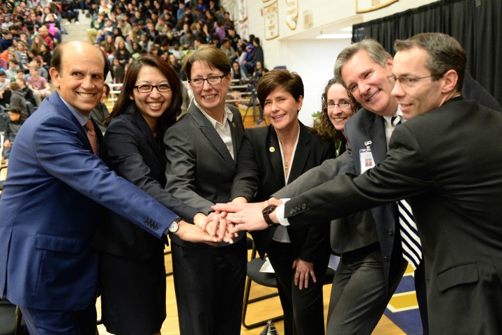 Mike Milken with vets