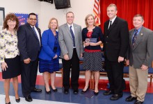 Nardi Routten with veteran Milken Euducators