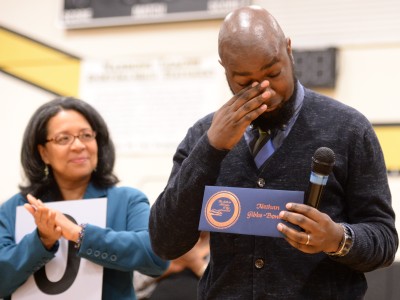 Nathan Gibbs Bowling emotional with Mayor Marilyn Strickland