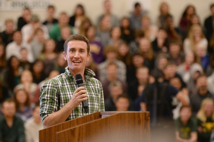 Nick Williams addresses San Marin HS