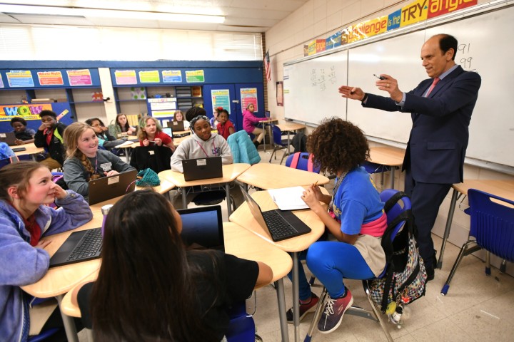 North Little Rock 2017 Mike Milken students math classroom