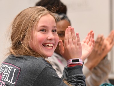 North Little Rock 2017 students applaud classroom