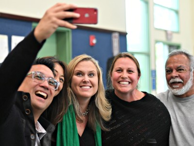 Pasadena 2018 Nichole Anderson colleagues selfie