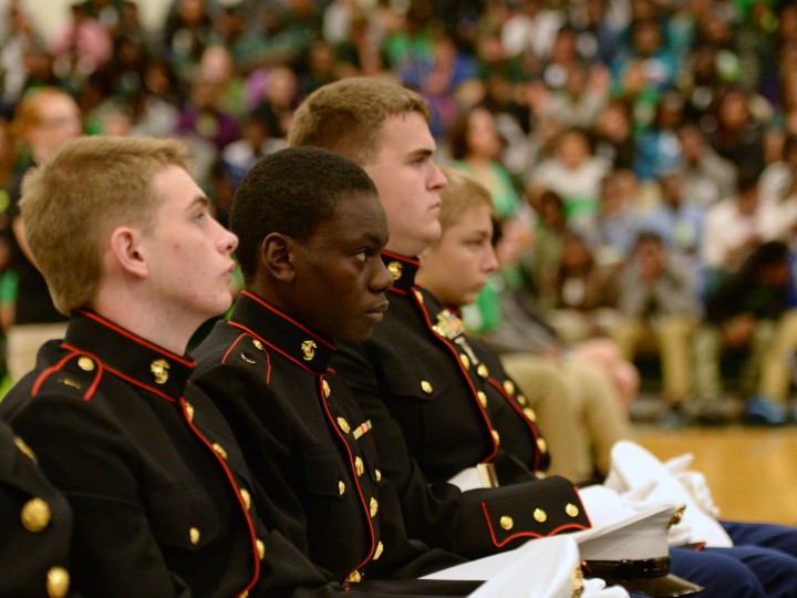 Plaquemine HS ROTC students