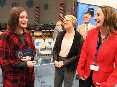 RPES Jessica Barnette catches breath