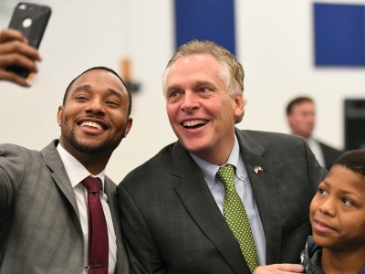 Richmond 2017 Ryan James Terry McAuliffe selfie