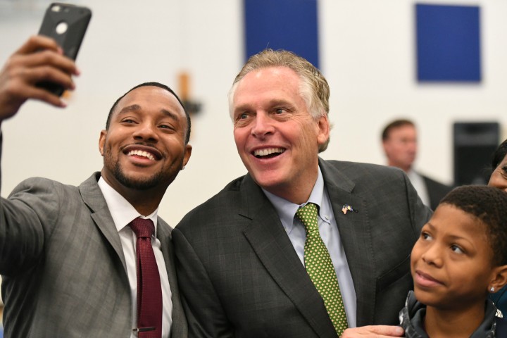 Richmond 2017 Ryan James Terry McAuliffe selfie