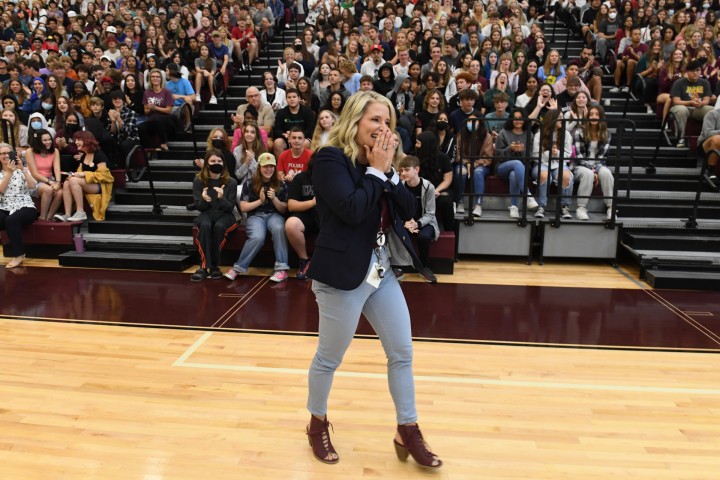 Riverview Ashley Hernandez walks to front