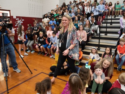 Rocky Ridge Kaitlin McPeake walks to front