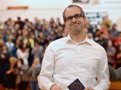 Ryan Lafferty accepts award