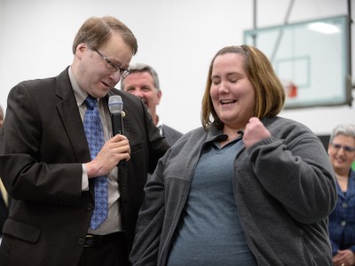 Samatha Morgan with Texas Senator Brian Birdwell