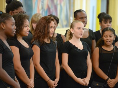 Samuel Slater choir at Kendra Borden Milken Award
