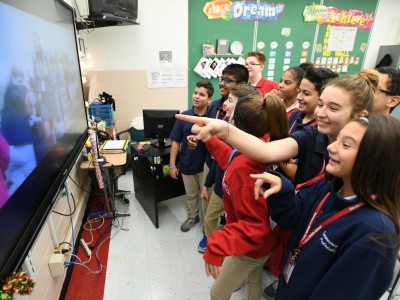 Secaucus 2017 students watch notification video