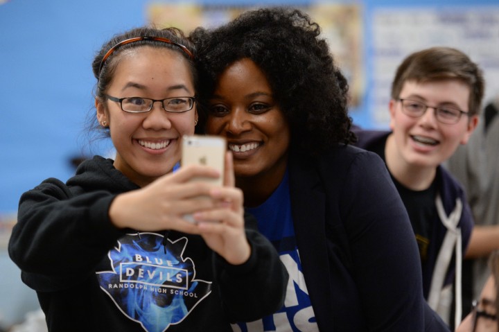 Selfies at Randolph High School