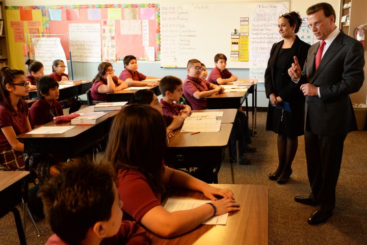 Shalini Sharma Lowell Milken classroom