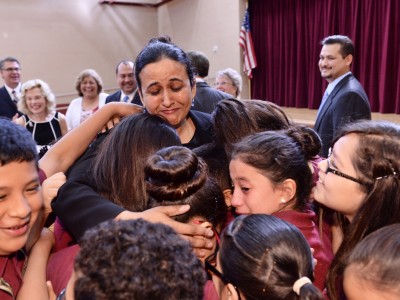 Shalini Sharma students hug