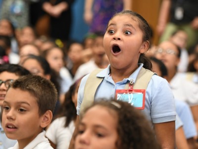 Smalley Academy students excited