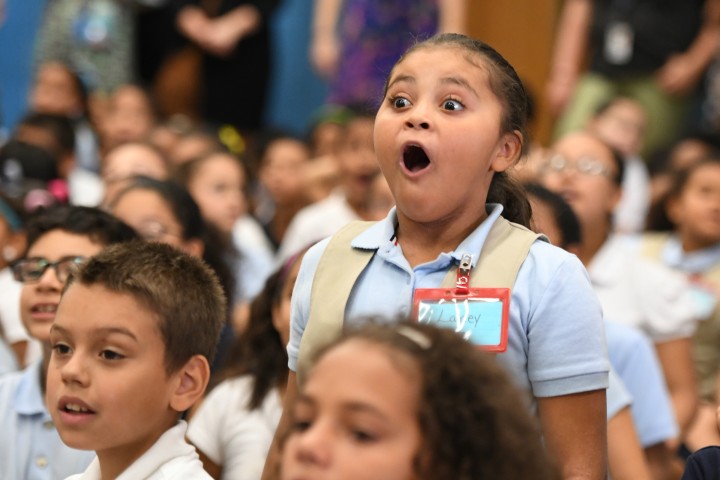 Smalley Academy students excited