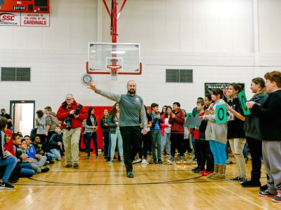 South Sioux City 2017 Jon Pickinpaugh walks to front