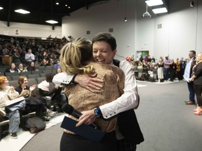 Stephanie Bishop Kelly Sheridan Hug
