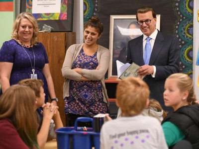 Stephanie Conklin Lowell Milken art classroom