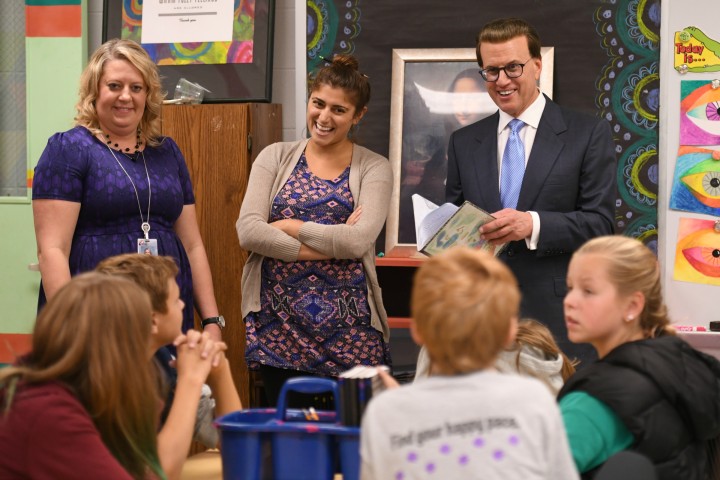 Stephanie Conklin Lowell Milken art classroom