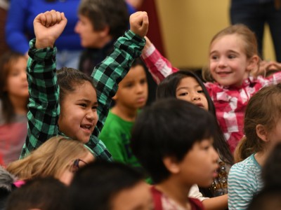 Students excited for Paul Campbell