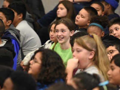Suisun Elementary students wait to hear winner