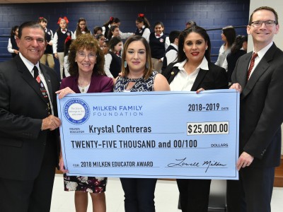 Texas 2018 Krystal Contreras check dignitaries