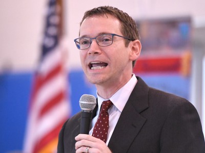 Texas education commissioner Mike Morath at Barrera