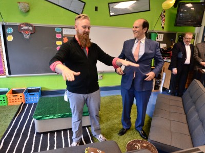 Thomas Dennison Mike Milken classroom