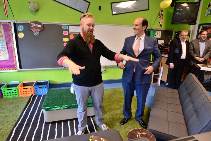 Thomas Dennison Mike Milken classroom