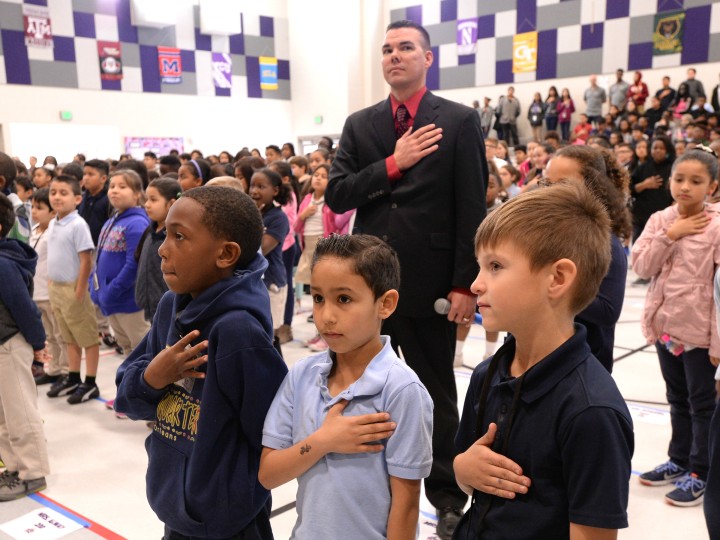 Tim Thomas Rogers Ranch pledge of allegiance