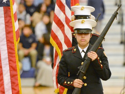 Union City HS ROTC Honor Guard at Kimberly Moreno Milken Award