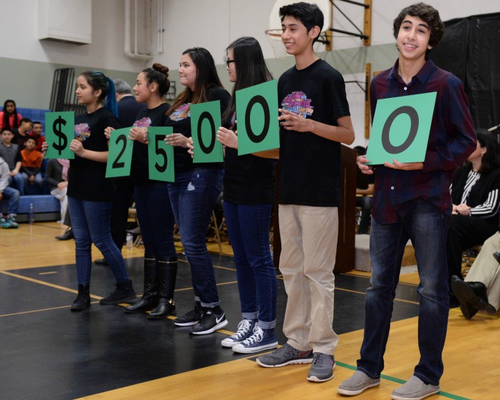 Waldo Middle School students spell 25000